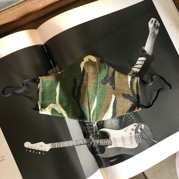 SOLD * Batik Trippy Camo Slim Fit Face Mask - Picture 3 of 6